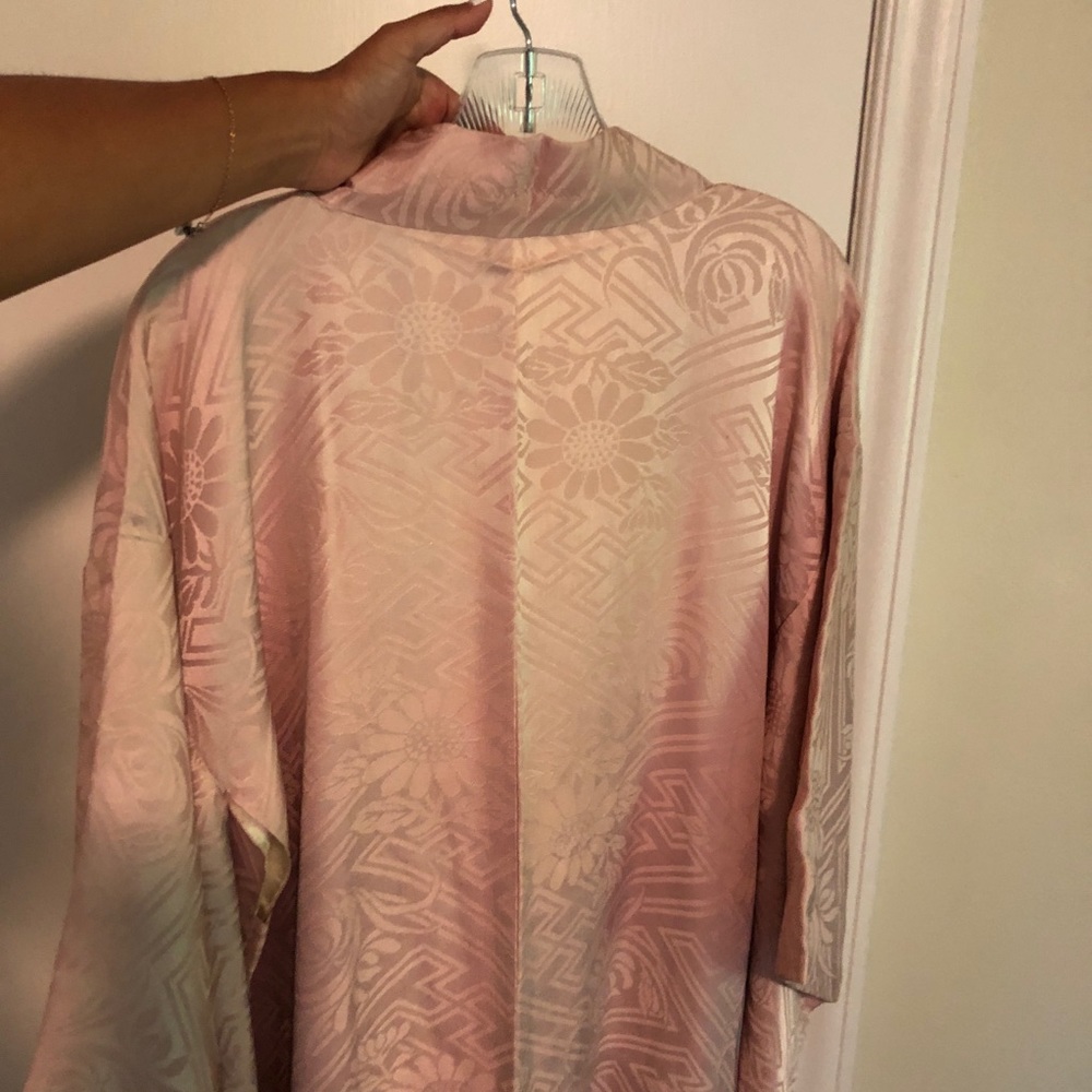 Vintage Pink Japanese Haori Kimono Jacket - Picture 6 of 8